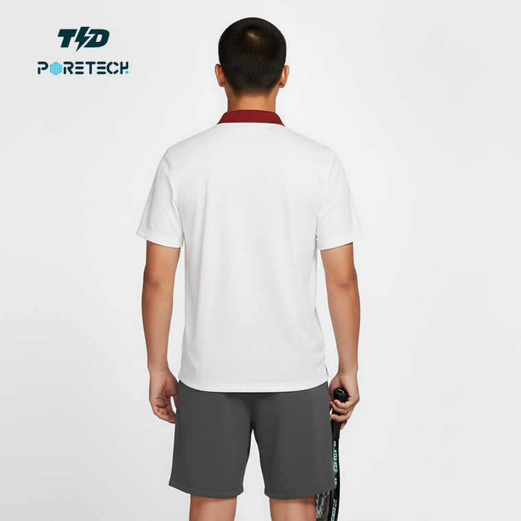 TDACTIVE Kaos Polo Padel Tenis dry fit PORETECH ringan cepat kering 