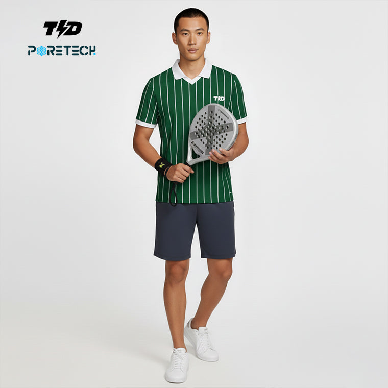 TDACTIVE Jersey Padel Pria Polo PoreTech 