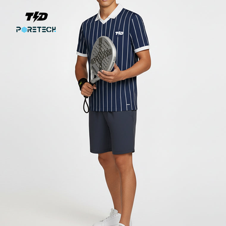 TDACTIVE Jersey Padel Pria Polo PoreTech 