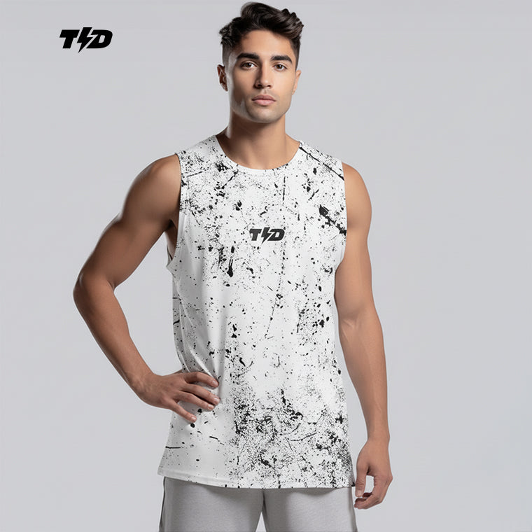 TDACTIVE Kaos Kutung Lari Running Pria Kalcer vtank 