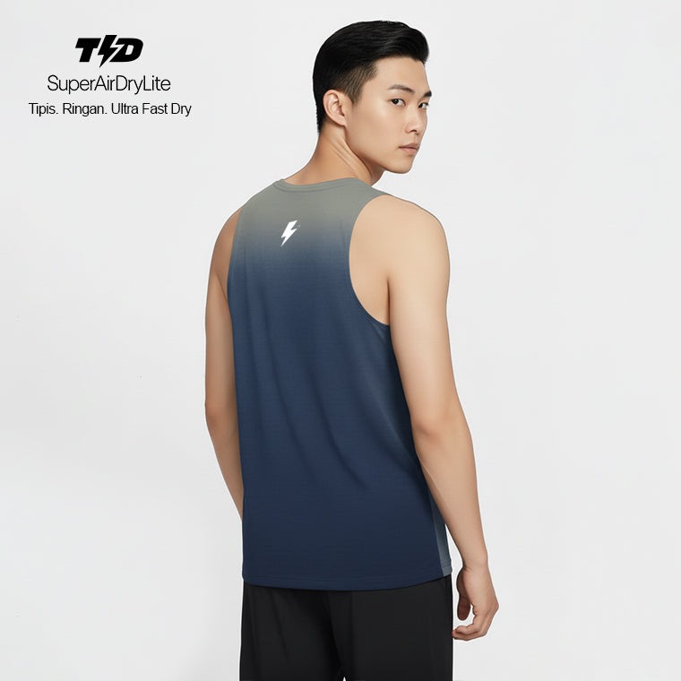 TDACTIVE Singlet Lari Running Pria tdbolt denim look navy MSB32