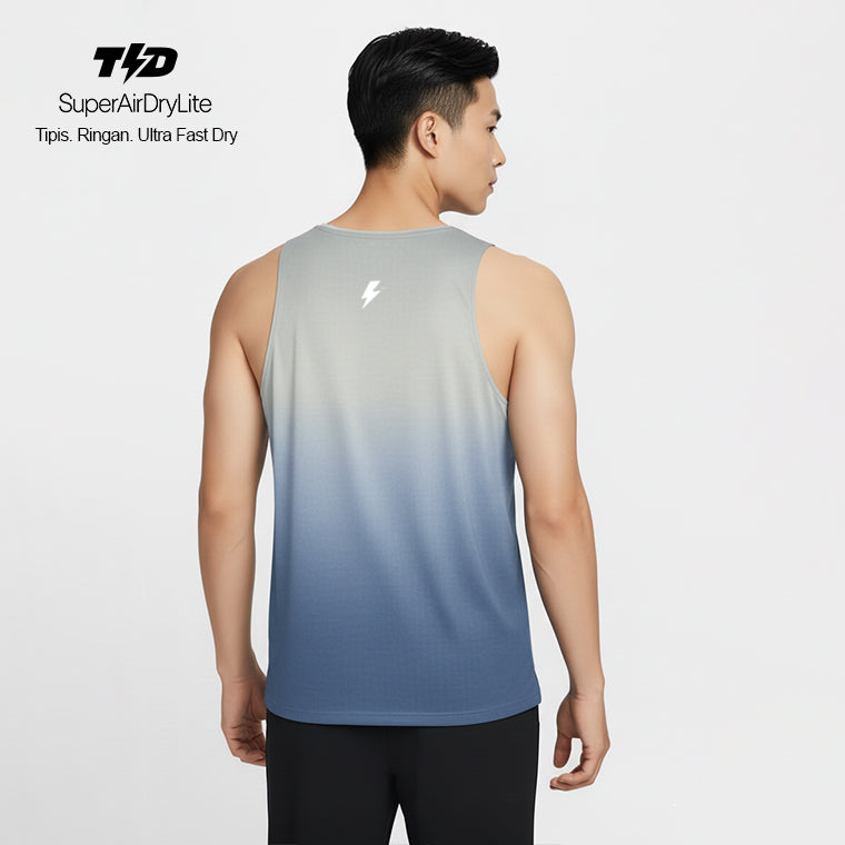TDACTIVE Singlet Lari Running Pria tdbolt denim look light blue MSB33