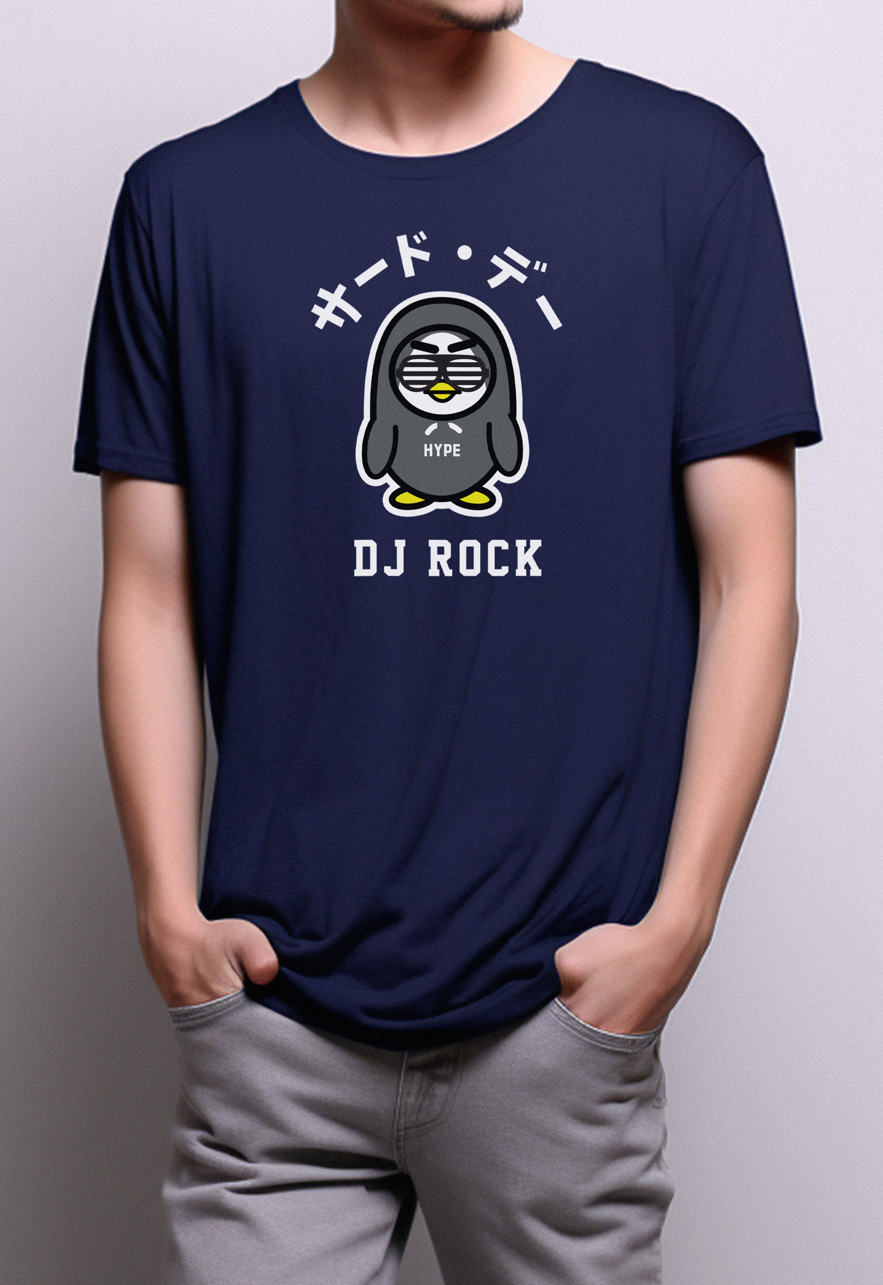 Td Friends MTF78 dj rock hype navy kaos pria
