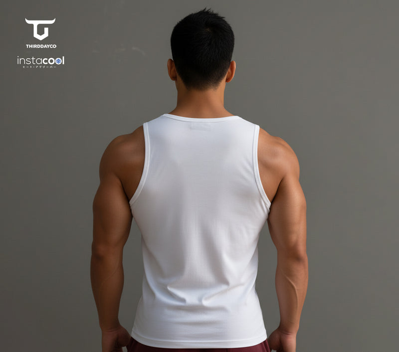 MTH56 Third Day Kutung Pria Casual SVN Katakana Underline Dateng Putih