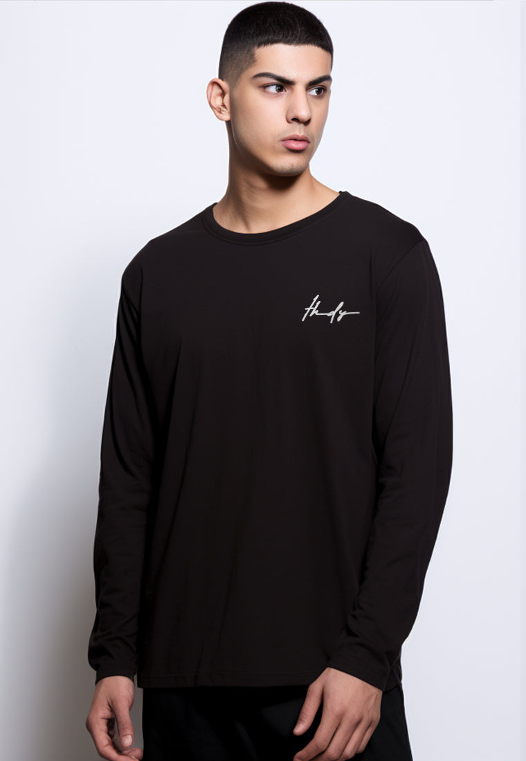 Third Day MTH81 l/s long sleeve Kaos Tangan Panjang Thdy Sign Bordir Hitam