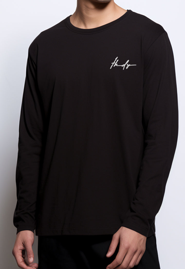 Third Day MTH81 l/s long sleeve Kaos Tangan Panjang Thdy Sign Bordir Hitam