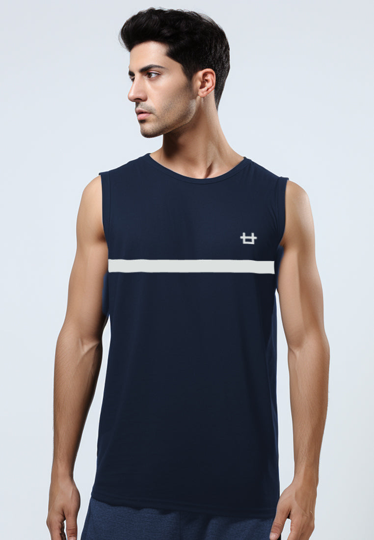 Third Day MTI57 Kutung Pria Casual SVN Thickblock Logo Chest Navy