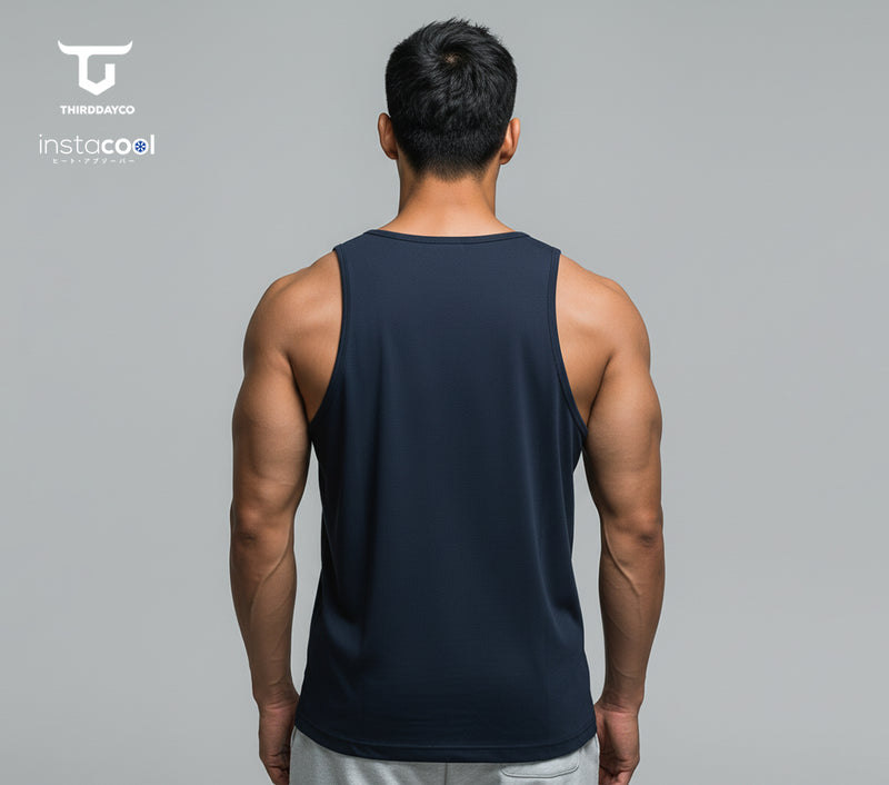 Third Day MTI81 Kutung Pria Casual SVN Diagcut Katakana Navy