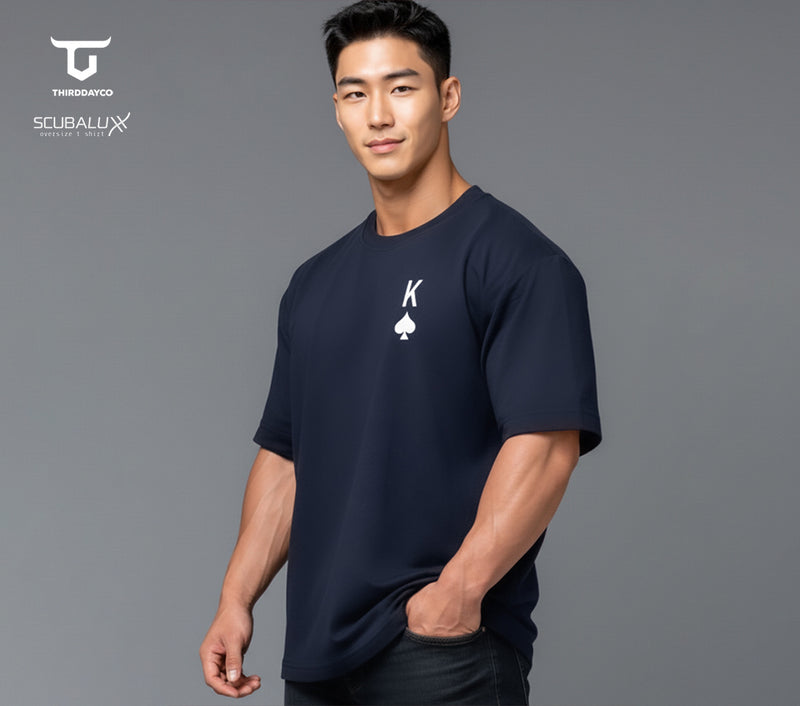 Third Day MTL04 Kaos Oversize Distro Pria King Spade Dakir Navy