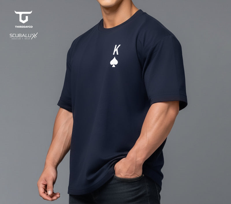 Third Day MTL04 Kaos Oversize Distro Pria King Spade Dakir Navy