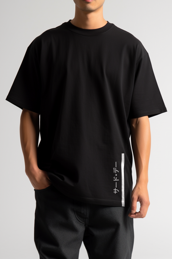 Third Day MTL79 kaos t shirt pria oversize thirdday katakana 1line ver hitam