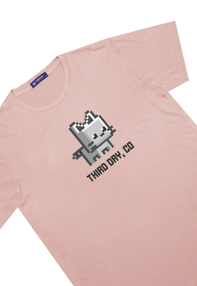Third Day MTM52 kaos t shirt pria instacool thirdday kucing pixel pink