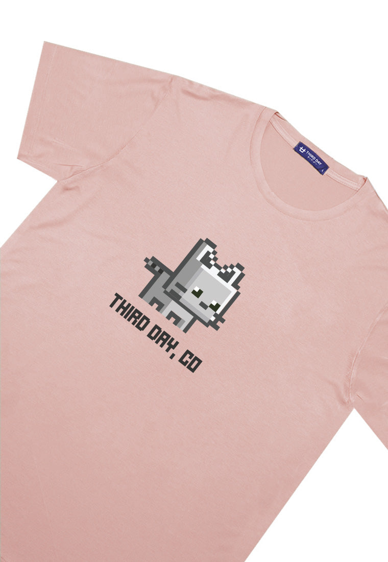 Third Day MTM52 kaos t shirt pria instacool thirdday kucing pixel pink