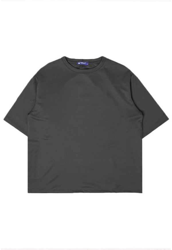 MTW31 Kaos Oversize Pria Heavy Cool Polos Abu Tua