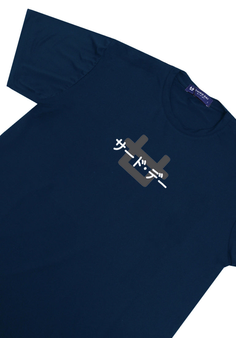 Third Day MTM95 kaos pria distro instacool insta logo katakana navy