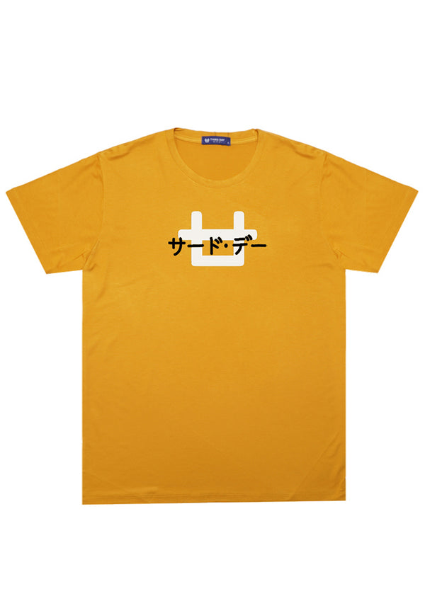Third Day MTM97 kaos pria distro instacool insta logo katakana kuning mustard