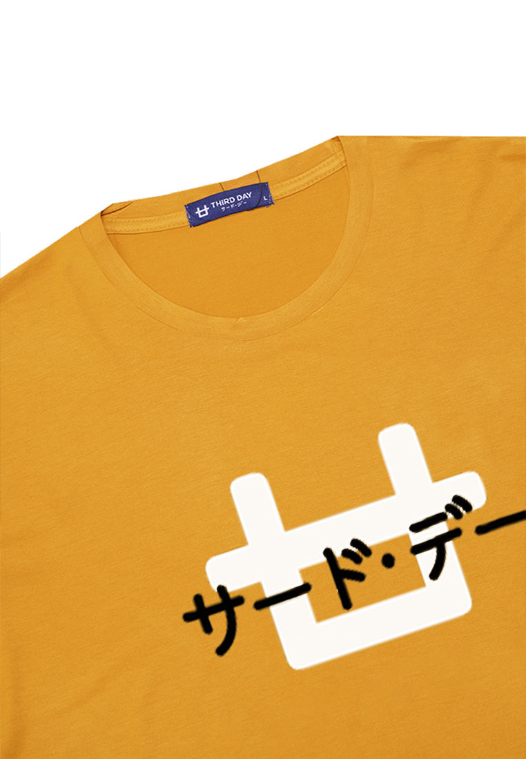 Third Day MTM97 kaos pria distro instacool insta logo katakana kuning mustard