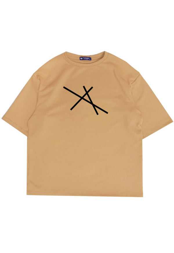Third Day MTN07 kaos oversize abu abu garis scuba bahan tebal khaki