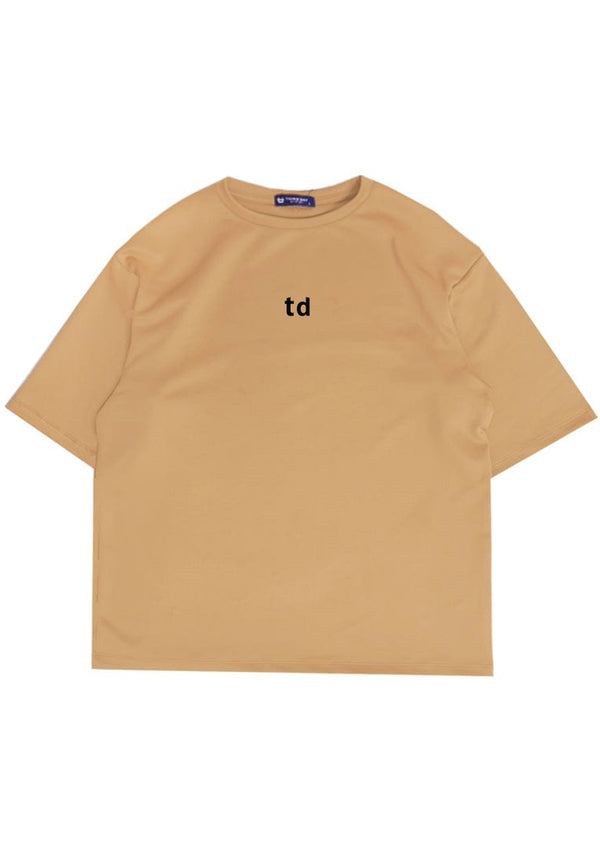 MTN20 kaos oversize scuba tebal td smallcap khaki