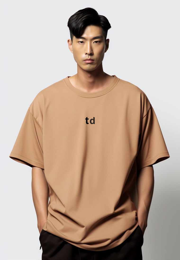 MTN20 kaos oversize scuba tebal td smallcap khaki