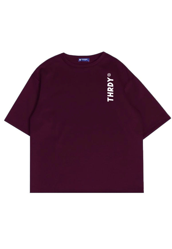 MTN79 kaos oversized pria scuba crew neck t shirt hijau army Thdy ver dakir burgundy