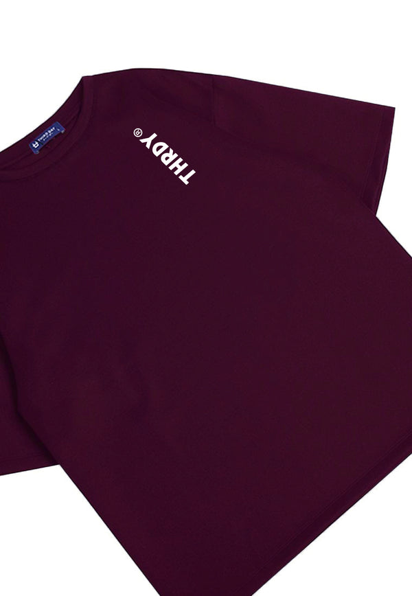 MTN79 kaos oversized pria scuba crew neck t shirt hijau army Thdy ver dakir burgundy