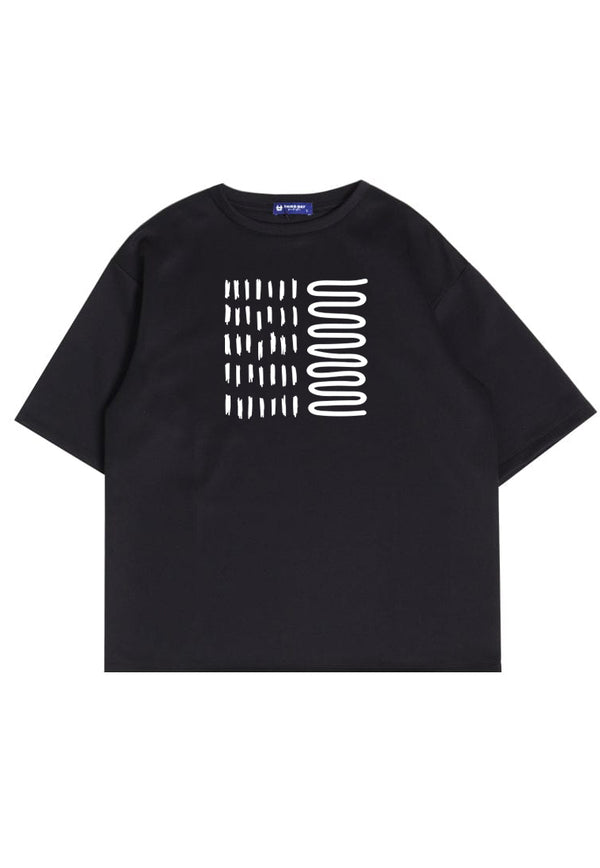 MTN99 kaos oversize abstrak aesthetic kece pria scuba bahan tebal THIRD DAY crew neck hijau army
