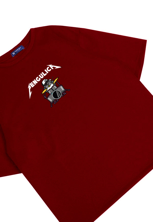 MTO49 Kaos Oversize Band Metal Putih Scuba Bahan Tebal Distro Pria Anime Pengulica DJ Rock Abu