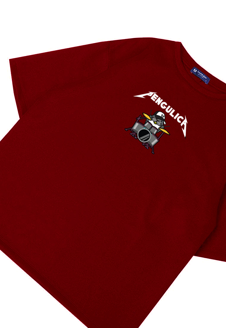 MTO49 Kaos Oversize Band Metal Putih Scuba Bahan Tebal Distro Pria Anime Pengulica DJ Rock Abu