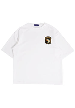 MTP09 kaos oversize army us army airborne bahan tebal scuba pria cowok putih