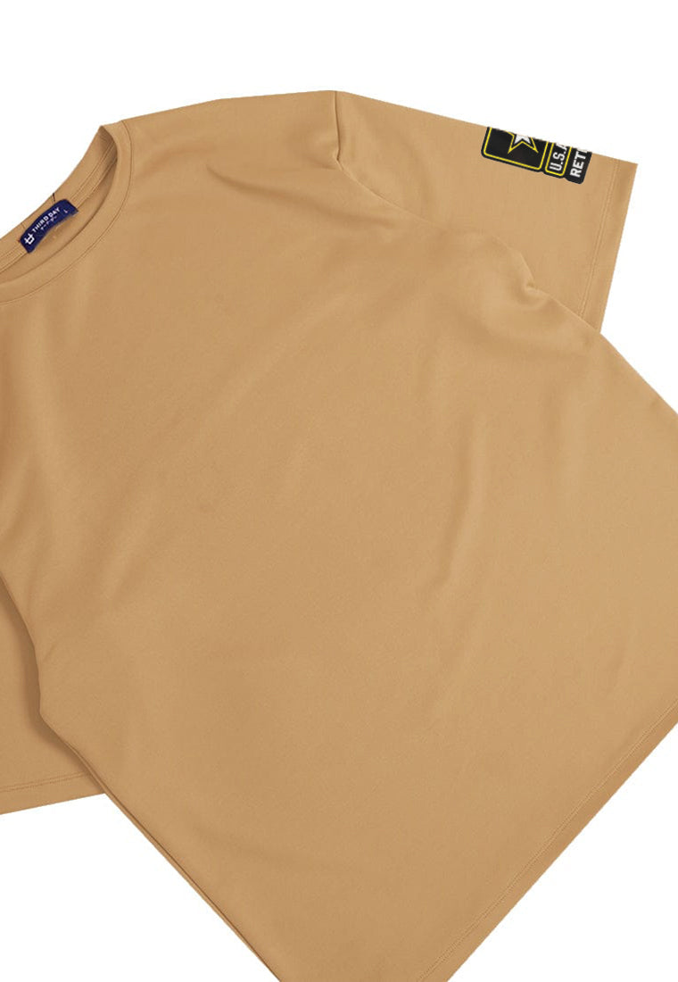 MTP10 kaos oversize army us army retired side patch arm bahan tebal scuba cowok distro hijau army
