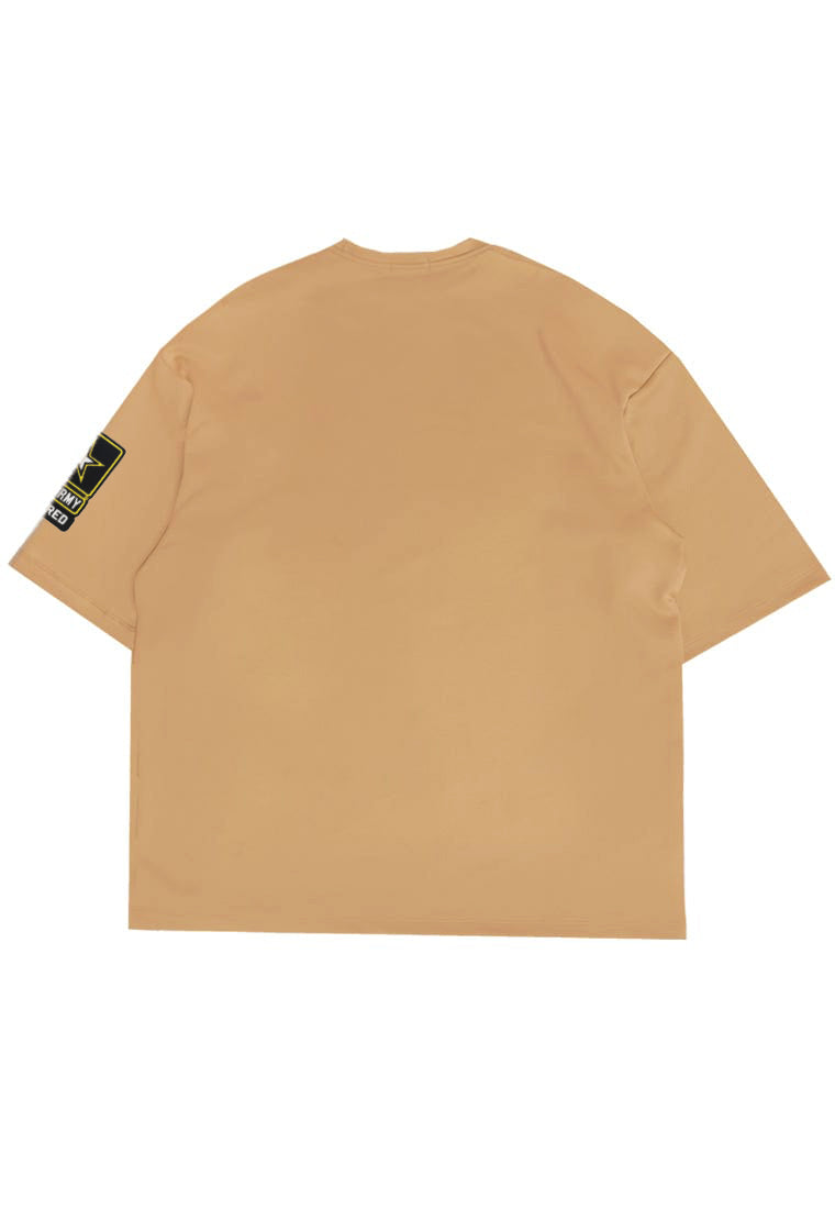 MTP10 kaos oversize army us army retired side patch arm bahan tebal scuba cowok distro hijau army