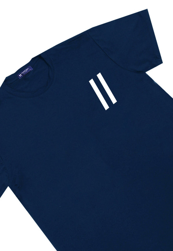 MTR15 Kaos T-Shirt Pria Instacool unisex "slash slash" navy