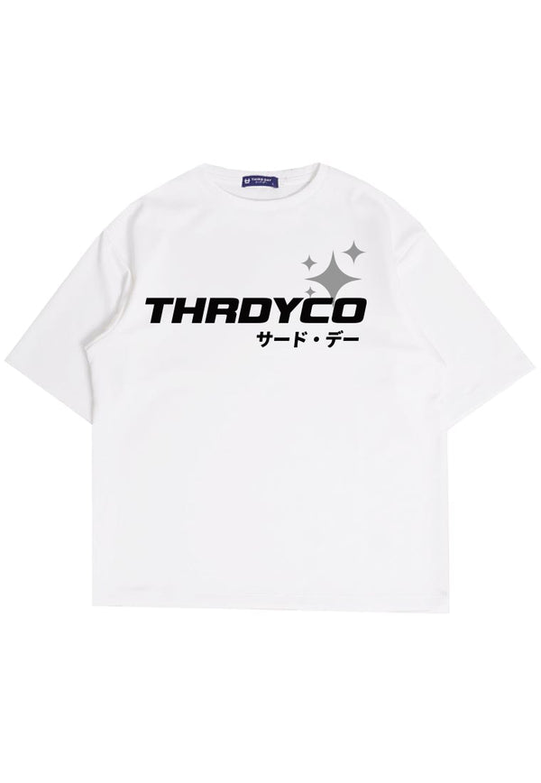 MTR51 Kaos Oversize Gambar Bintang Bahan Scuba Tebal ScubaLUX "thrdyco bintang" Putih