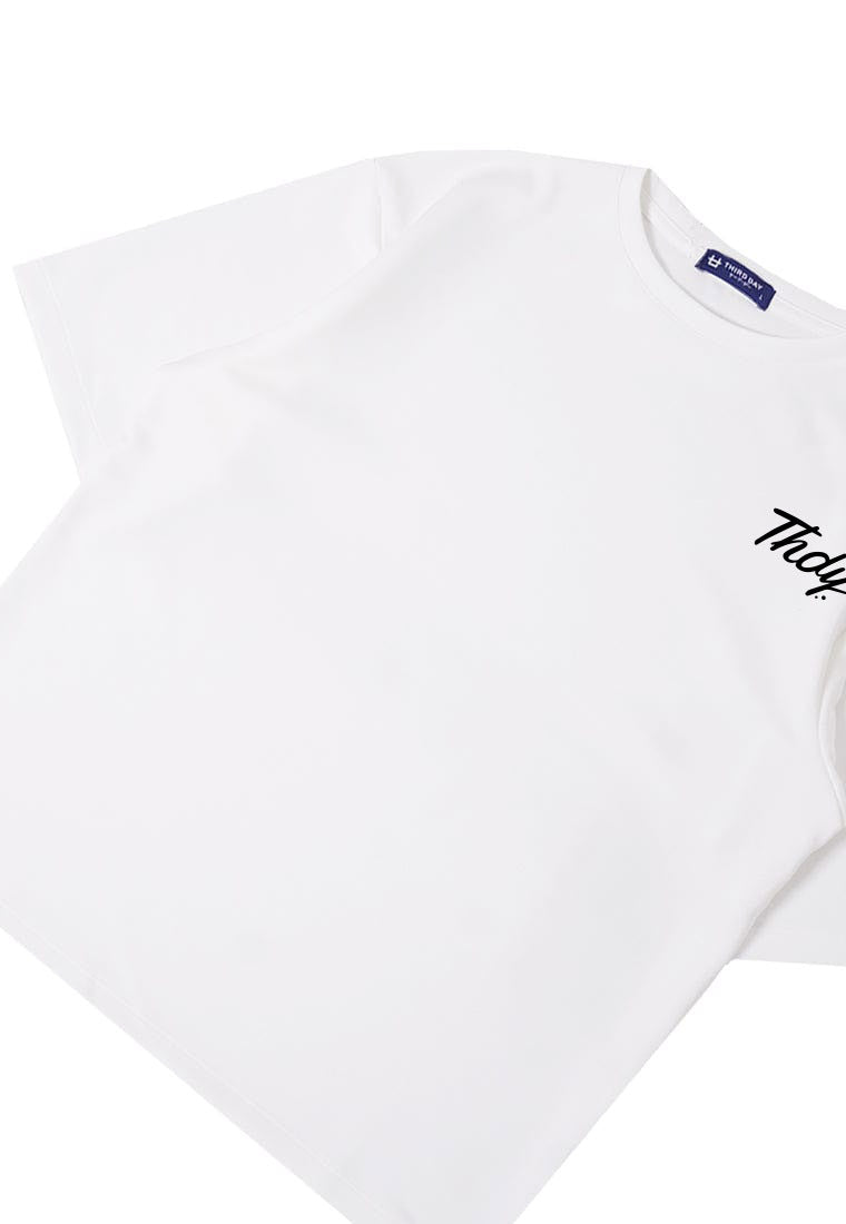 MTR91 Kaos Oversize Bahan Scuba Tebal "thdy superstar dakir" putih
