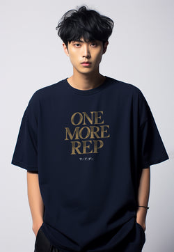 MTT33 Kaos Oversize Gym Scuba Bahan Tebal Scubalux "One More Rep" Navy