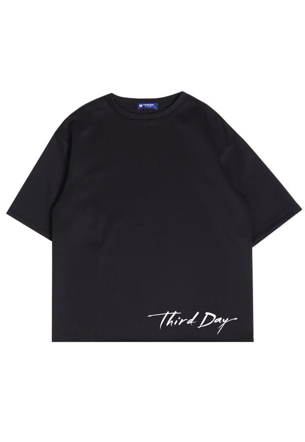 MTT85 kaos oversized estetik bahan tebal scubalux "thirdday long sign" hitam