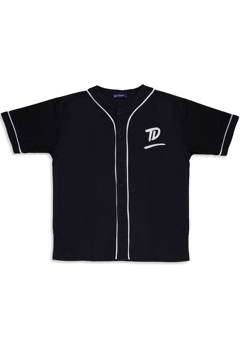 MTT93 Baseball Jersey Oversize "td underline dakir" hitam
