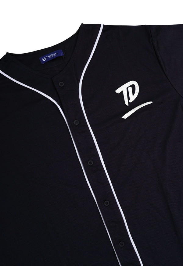 MTT93 Baseball Jersey Oversize "td underline dakir" hitam