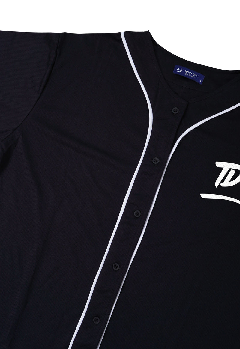 MTT93 Baseball Jersey Oversize "td underline dakir" hitam