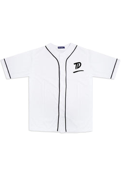 MTT94 Baseball Jersey Oversize "td underline dakir" putih