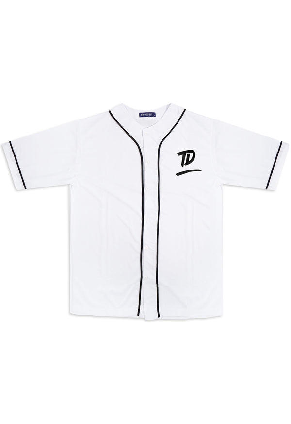 MTT94 Baseball Jersey Oversize "td underline dakir" putih
