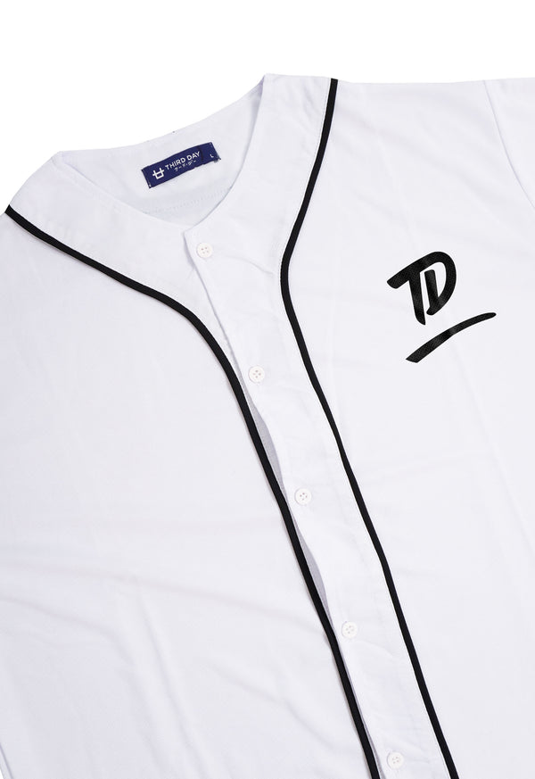 MTT94 Baseball Jersey Oversize "td underline dakir" putih
