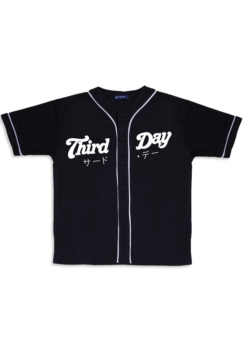 MTT95 Baseball Jersey Oversize "third day slant baseball" hitam