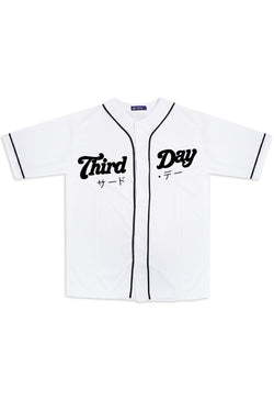 MTT96 Baseball Jersey Oversize "third day slant baseball" putih