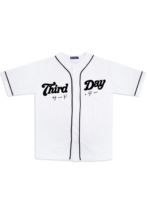 MTT96 Baseball Jersey Oversize "third day slant baseball" putih