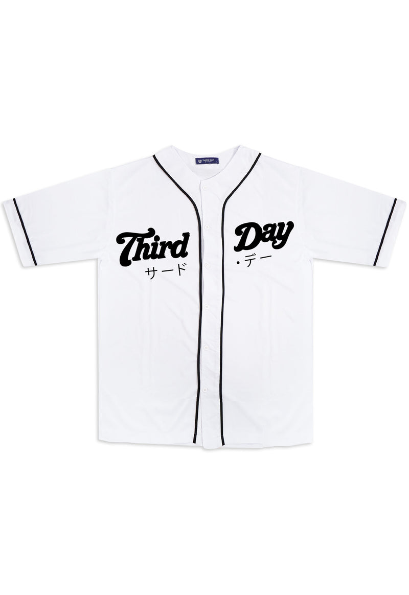 MTT96 Baseball Jersey Oversize "third day slant baseball" putih