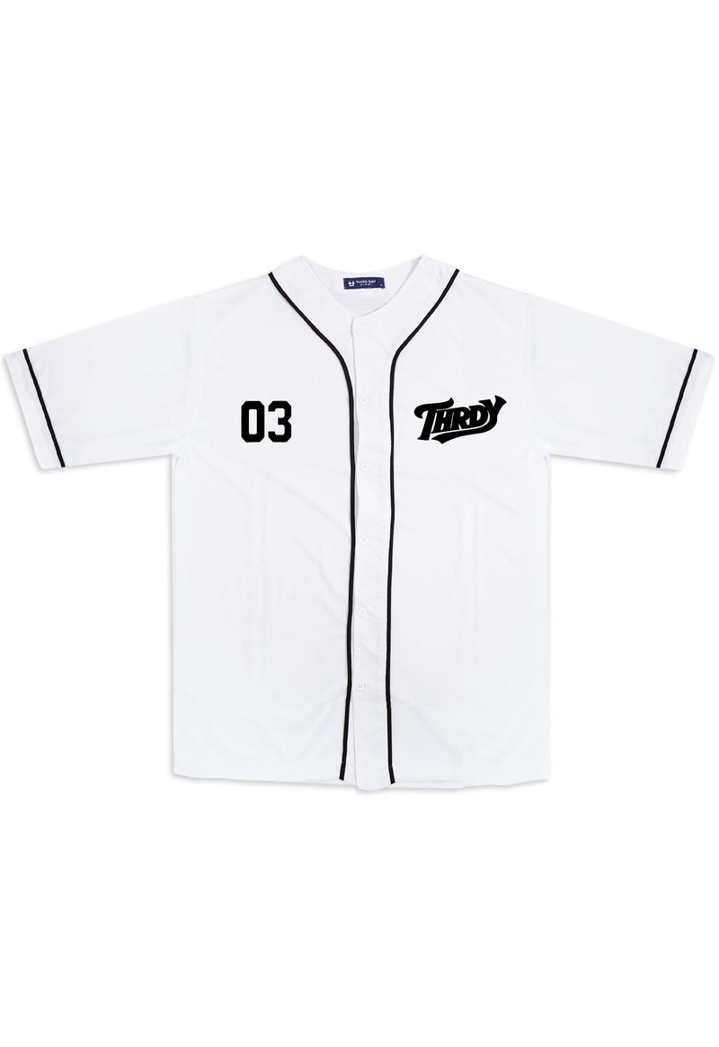 MTT98 Baseball Jersey Oversize "03 thrdy slant" putih