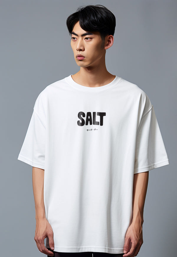 MTU38 kaos couple keren oversize scuba "salt-honey" putih