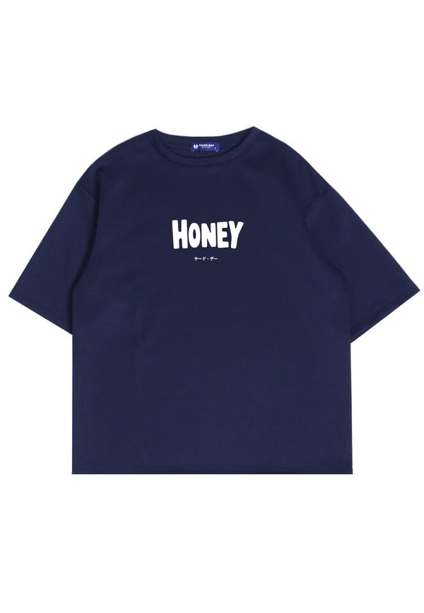 MTU43 kaos couple keren oversize scuba "honey-salt" navy